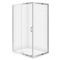 Cersanit Zip - Cabine de douche 89x119cm, chrome/verre clair S154-004