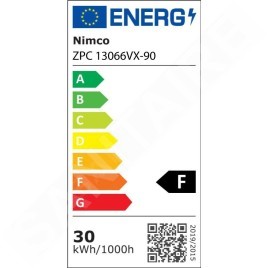 Nimco Miroirs - Miroir avec éclairage LED, 60x60 cm, touches tactiles, noir ZPC 13066VX-90