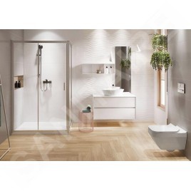 Cersanit Zip - Cabine de douche 89x119cm, chrome/verre clair S154-004