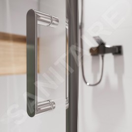 Cersanit Zip - Cabine de douche 89x119cm, chrome/verre clair S154-004