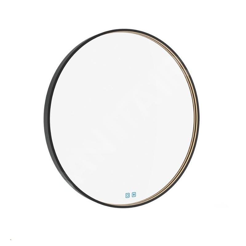 Nimco Miroirs - Miroir avec éclairage LED, diamètre 70 cm, touches tactiles, noir ZPC 31001RVX-90 Nimco Miroirs - Miroir avec éclairage LED, diamètre 70 cm, touches tactiles, noir ZPC 31001RVX-90