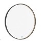 Nimco Miroirs - Miroir avec éclairage LED, diamètre 80 cm, touches tactiles, noir ZPC 31002RVX-90