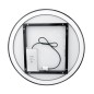 Nimco Miroirs - Miroir avec éclairage LED, diamètre 100 cm, touches tactiles, noir ZPC 31004RVX-90 Nimco Miroirs - Miroir avec éclairage LED, diamètre 100 cm, touches tactiles, noir ZPC 31004RVX-90