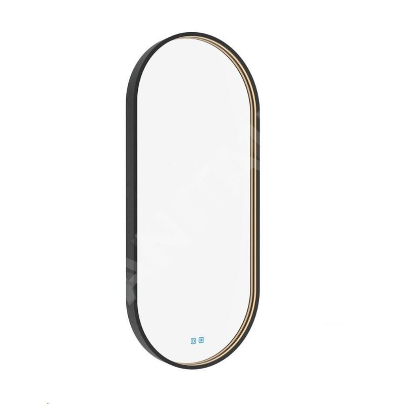 Nimco Miroirs - Miroir avec éclairage LED, 50x100 cm, touches tactiles, noir ZPC 32004LVX-90 Nimco Miroirs - Miroir avec éclairage LED, 50x100 cm, touches tactiles, noir ZPC 32004LVX-90