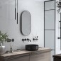 Nimco Miroirs - Miroir avec éclairage LED, 50x100 cm, touches tactiles, noir ZPC 32004LVX-90 Nimco Miroirs - Miroir avec éclairage LED, 50x100 cm, touches tactiles, noir ZPC 32004LVX-90
