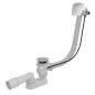 kielle Garnitures de vidage - Garniture de vidage et trop-plein pour baignoire avec remplissage, longueur 570 mm, chrome