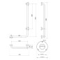 Sapho Équipement de salle de bain - Barre d’appui 810x550 mm, droite, inox XH524