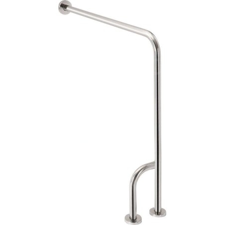 Sapho Équipement de salle de bain - Support de main courante 800x850 mm, gauche, inox XH526