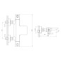 Sapho Mixona - Mitigeur thermostatique de baignoire, chrome MG410