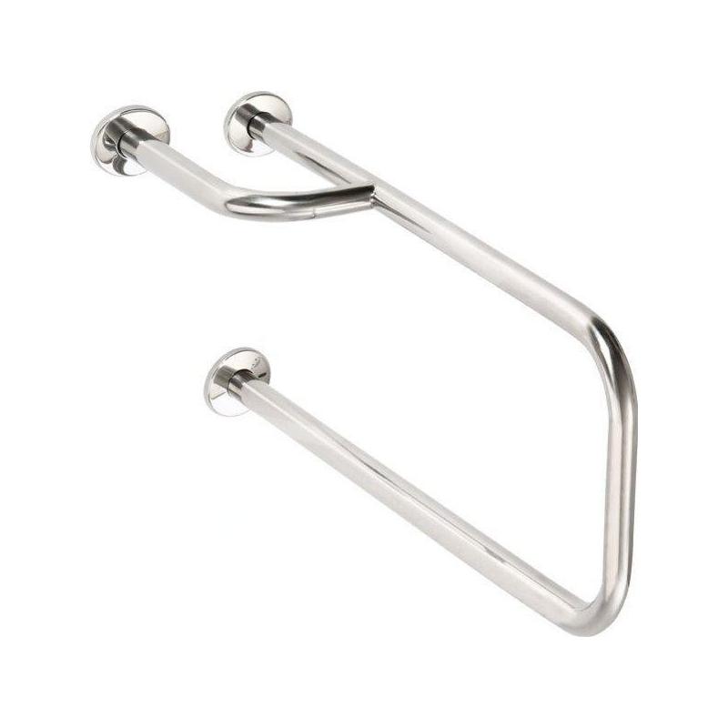 Sapho Équipement de salle de bain - Support de main courante, longueur 500 mm, gauche, inox XH530 Sapho Équipement de salle de bain - Support de main courante, longueur 500 mm, gauche, inox XH530