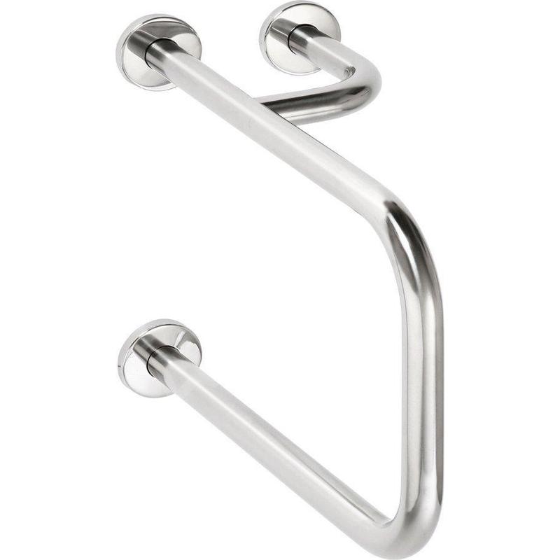 Sapho Équipement de salle de bain - Support de main courante, longueur 776 mm, droite, inox XH536 Sapho Équipement de salle de bain - Support de main courante, longueur 776 mm, droite, inox XH536