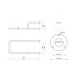 Sapho Équipement de salle de bain - Support de main courante, longueur 500 mm, droite, inox XH534 Sapho Équipement de salle de bain - Support de main courante, longueur 500 mm, droite, inox XH534
