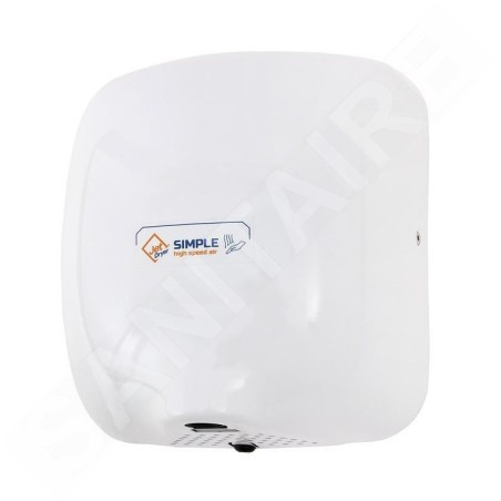 Jet Dryer Sèche-mains - Sèche-mains à air chaud Simple, métal blanc 8596220002709