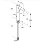 Kludi Zenta - Mitigeur de lavabo électronique, alimentation par batterie, chrome 3810605