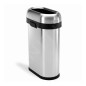 Simplehuman Poubelles - La poubelle ouverte 50 l, inox brossé CW1467