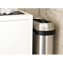 Simplehuman Poubelles - La poubelle ouverte 50 l, inox brossé CW1467
