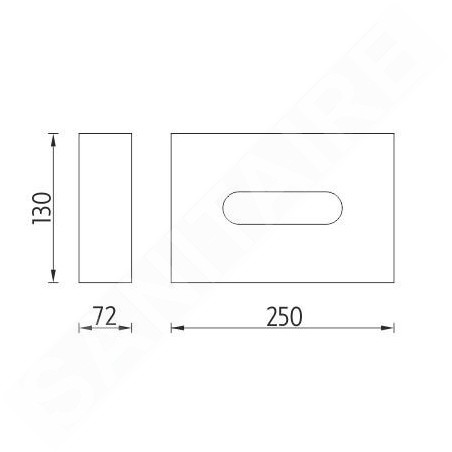 Nimco Autres - Distributeur de mouchoirs en papier, acier inoxydable mat UN 9010N-10