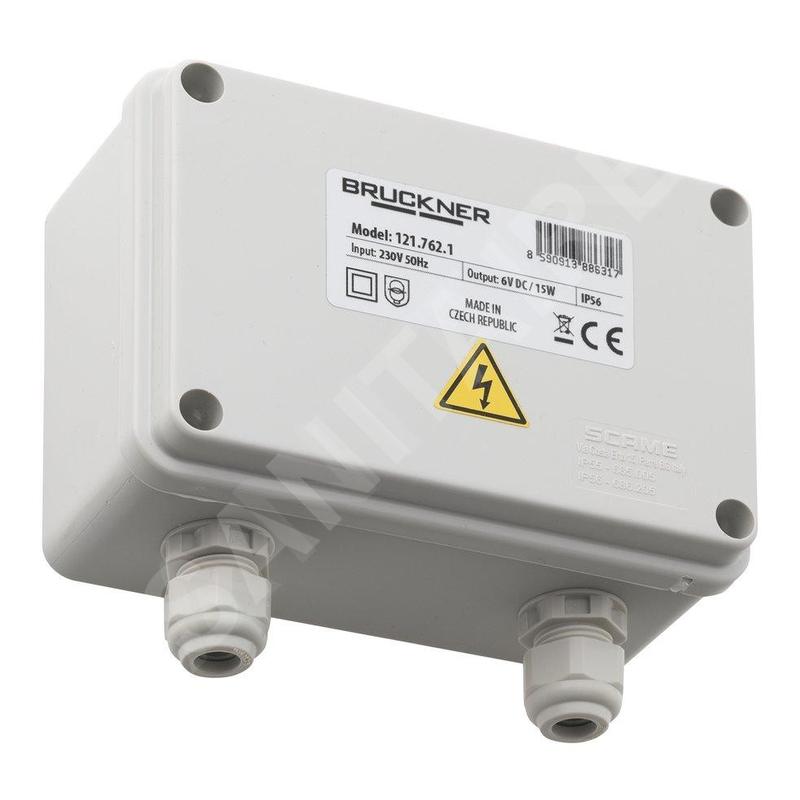 Bruckner Accessoires - Alimentation pour 1 à 10 rinceurs d'urinoirs, 230V/ 6V DC 121.762.1 Bruckner Accessoires - Alimentation pour 1 à 10 rinceurs d'urinoirs, 230V/ 6V DC 121.762.1