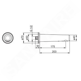 Hansa Electra - Mitigeur de lavabo infrarouge, alimentation depuis pile, chrome 00870019