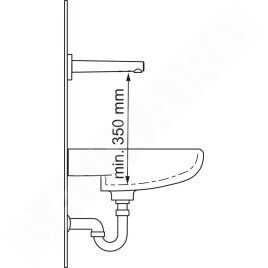 Hansa Electra - Mitigeur de lavabo infrarouge, alimentation depuis pile, chrome 00870019