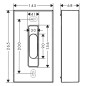 Axor Universal Circular - Distributeur de mouchoirs en papier, noir mat 42873670