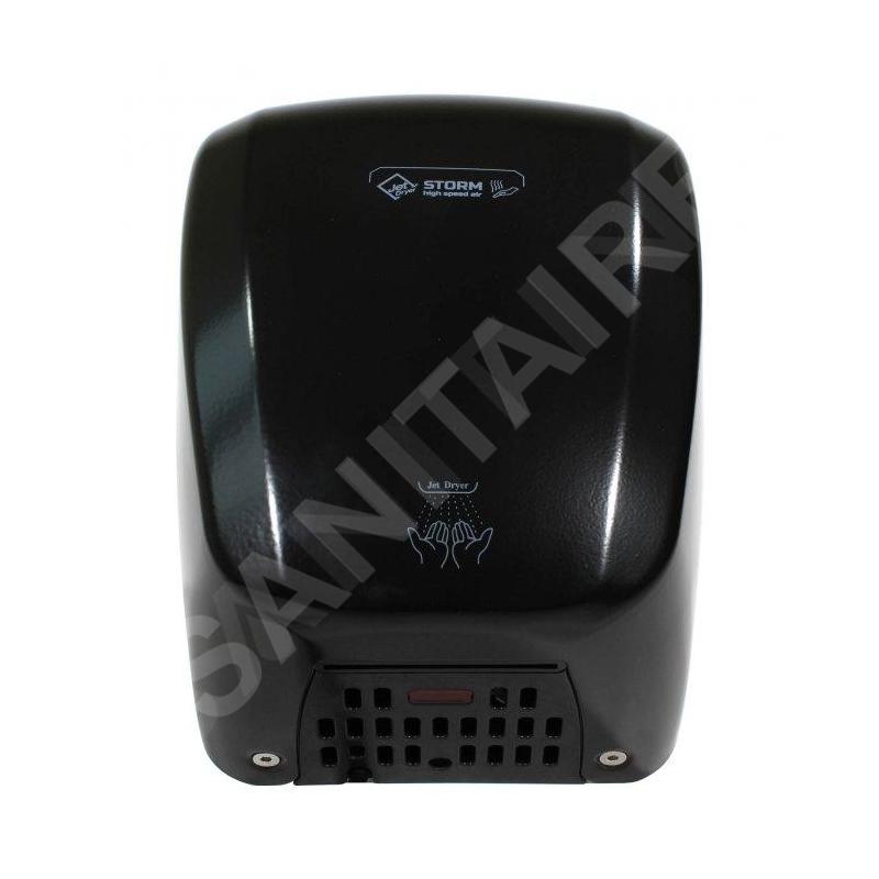 Jet Dryer Sèche-mains - Sèche-mains Storm à air chaud, métal noir 8596220012357 Jet Dryer Sèche-mains - Sèche-mains Storm à air chaud, métal noir 8596220012357