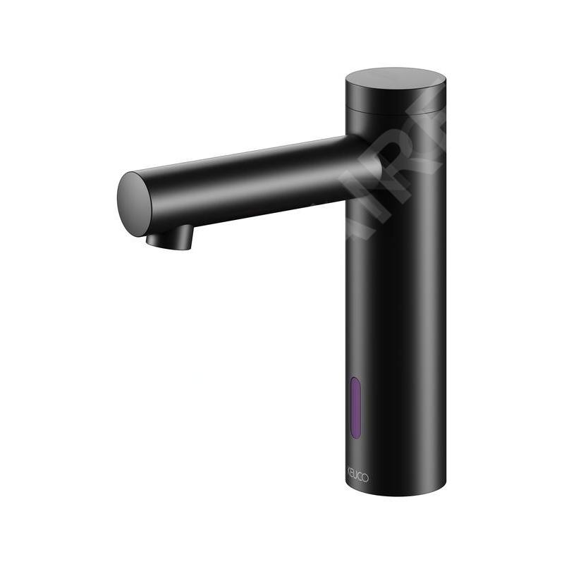 Keuco IXMO - Mitigeur de lavabo électronique avec contrôle de la température, alimentation depuis pile, noir mat 59511371100