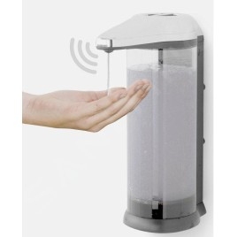 Compactor Clever - Distributeur de savon liquide sans contact, 510 ml, plastique noir/chrome RAN6026