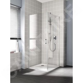 Kermi CADA XS - Porte de douche 1KL, 80x200 cm, gauche, argent brillant/verre transparent CK1KL08020VPK