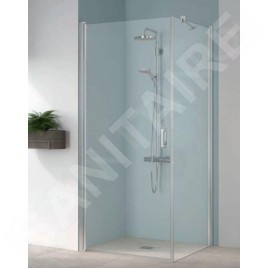 Kermi CADA XS - Porte de douche 1KL, 80x200 cm, gauche, argent brillant/verre transparent CK1KL08020VPK