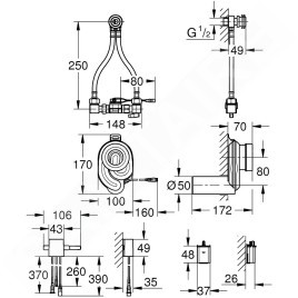 Grohe Accessoires - Capteur de température pour les urinoirs, à piles 39367000