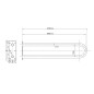 Sapho Équipement de salle de bain - Poignée, longueur 60 cm, blanc XH538W Sapho Équipement de salle de bain - Poignée, longueur 60 cm, blanc XH538W