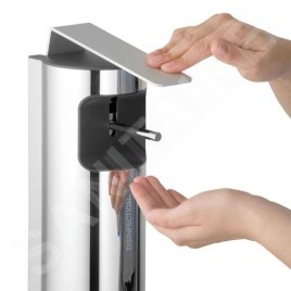 Keuco Plan - Distributeur de désinfectant, 500 ml, murale, chrome/noir 14954010400