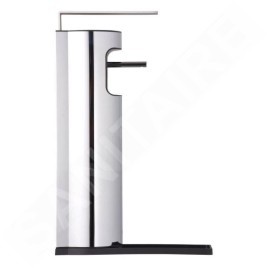 Keuco Plan - Distributeur de désinfectant, 500 ml, murale, chrome/noir 14954010400