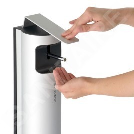 Keuco Plan - Distributeur de désinfectant, 750 ml, à poser, argenté/noir 14957170400