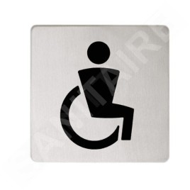 Keuco Plan - Pictogramme WC pour handicapés, acier inoxydable 14968070000