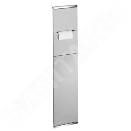 Keuco Plan Integral - Porte-rouleau toilette avec brosse de toilette à encastrer,  porte gauche, chrome 44964011701