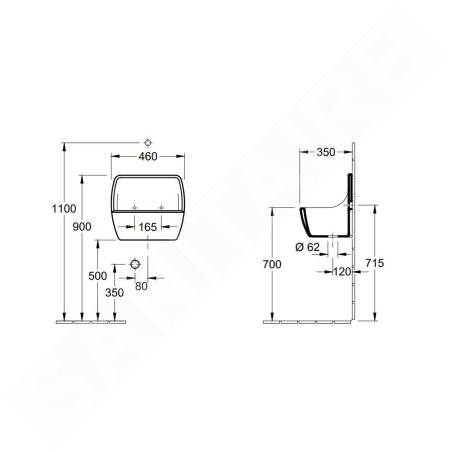 Villeroy & Boch O.novo - Grille pour vidoir suspendu, chrome 96830000