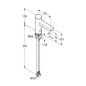 Kludi Zenta SL - Mitigeur de lavabo électronique, alimentation secteur, noir mat 3820039
