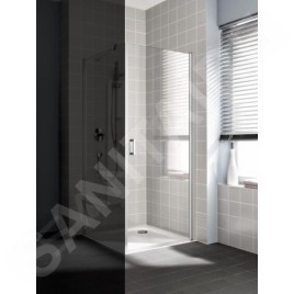 Kermi CADA XS - Porte de douche 1KR, 90x200 cm, droite, argent brillant/verre transparent CK1KR09020VPK