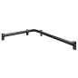 Keuco Axess - Barre de maintien 65x85 cm, d'angle, noir mat 35011378602