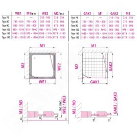 Kermi CADA XS - Porte de douche 1NL, 80x200 cm, gauche, argent brillant/verre transparent CK1NL08020VPK