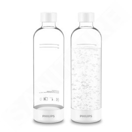Philips GoZero - Bouteille de machine à soda 2 pièces, volume 1 l, plastique / blanc ADD911WH/10