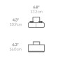 Simplehuman Accessoires de cuisine - Porte-éponge, inox brossé KT1134