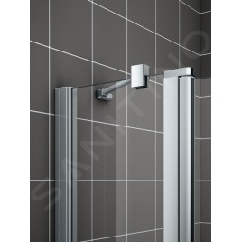 Kermi CADA XS - Porte de douche 1NL, 90x200 cm, gauche, argent brillant/verre transparent CK1NL09020VPK