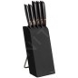 FISKARS Équipement de cuisine - Bloc de couteaux, 5 pièces, noir 1003099 FISKARS Équipement de cuisine - Bloc de couteaux, 5 pièces, noir 1003099
