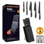 FISKARS Équipement de cuisine - Bloc de couteaux, 5 pièces, noir 1003099 FISKARS Équipement de cuisine - Bloc de couteaux, 5 pièces, noir 1003099
