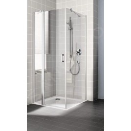 Kermi CADA XS - Porte de douche 1NL, 90x200 cm, gauche, argent brillant/verre transparent CK1NL09020VPK