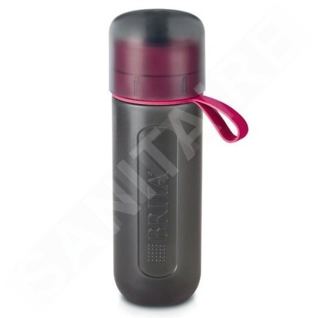 Brita Accessoires - Bouteille à filtre, volume 0,6 l, 1x filtre, rose/gris 1020337
