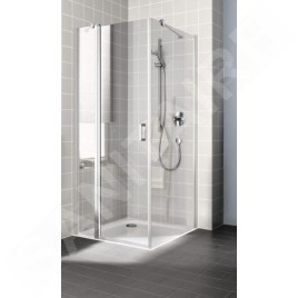 Kermi CADA XS - Porte de douche 1NL, 100x200 cm, gauche, argent brillant/verre transparent CK1NL10020VPK